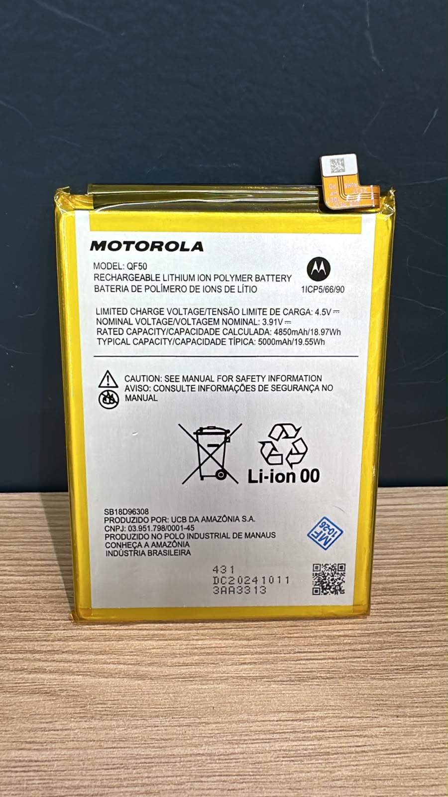 BATERIA QF50 MOTO G04 / G04S / G24 / G34 - NACIONAL