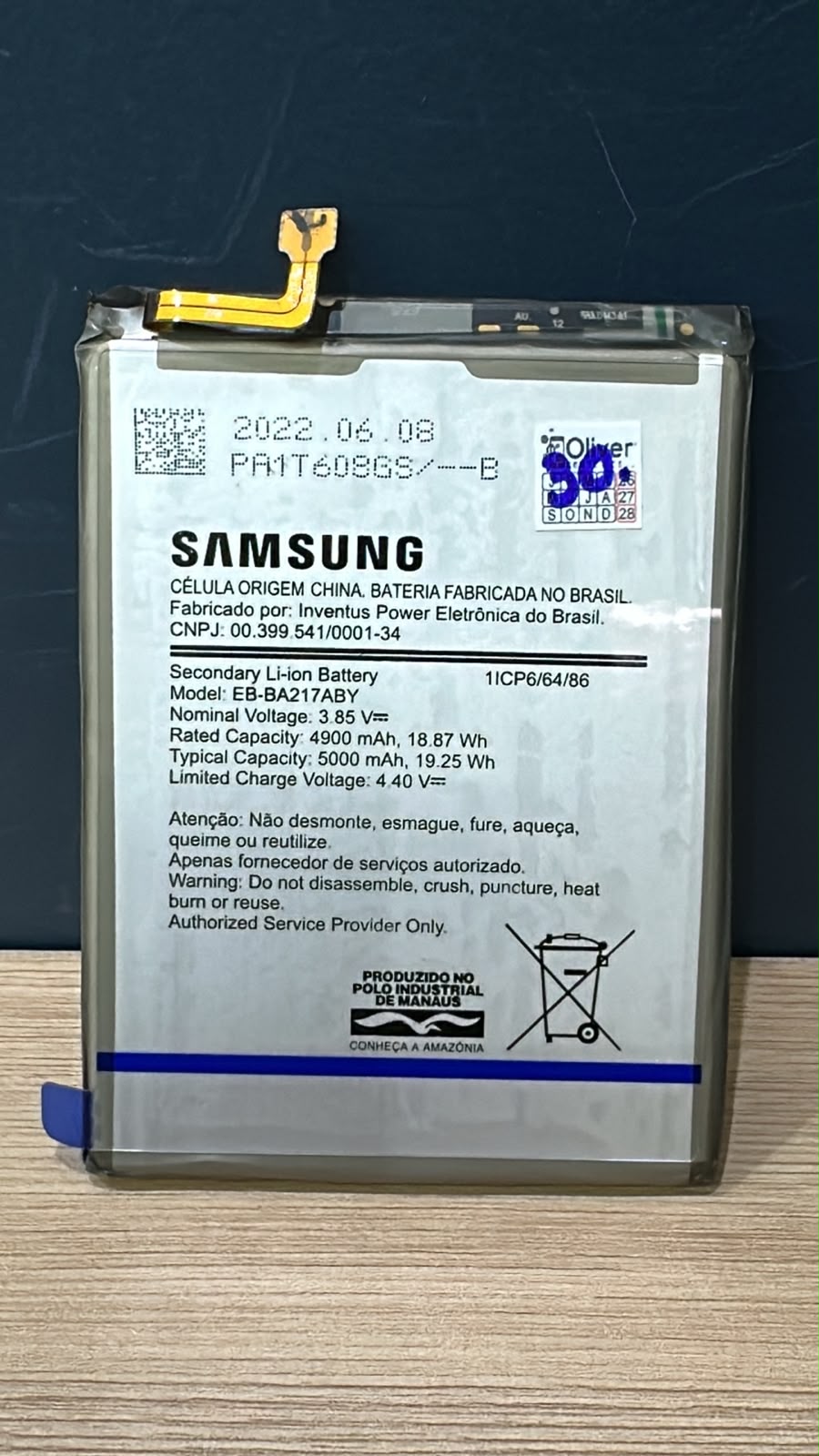 BATERIA A02 / A12 / A13 4G / A21 / A21S / M12 EB-BA217ABY - NACIONAL